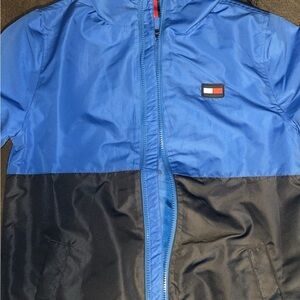 Tommy Hilfiger Men's Blue and Black Windbreaker
